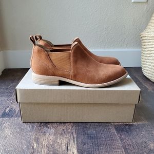 Suede Clarks boots